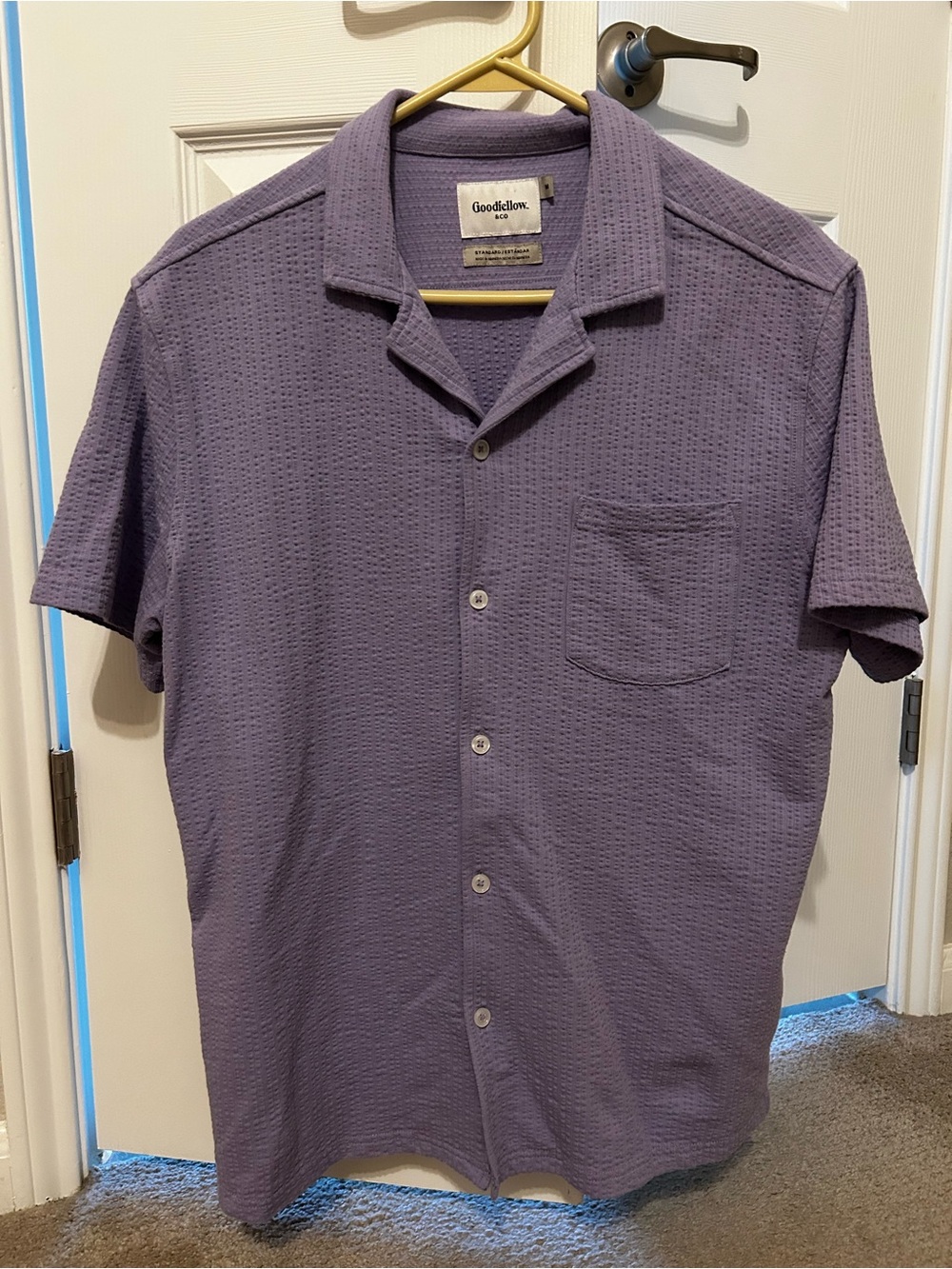 Mens Medium Goodfellow Lavender Purple Shirt